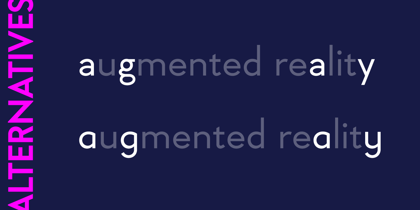 Ejemplo de fuente Geraldton Italic